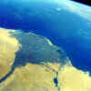 Satellitenaufnahme vom  Nildelta - Ägypten