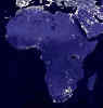 Afrika bei Nacht