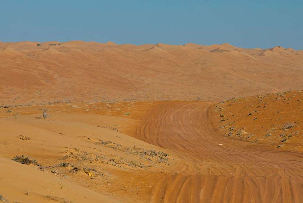 Weg durch Wahiba Sands - Oman