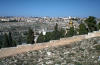 Blick auf Jerusalem, Israel, mit orthodoxer Kirche