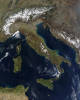 Satellitenaufnahme von Italien