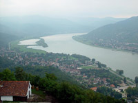 Blick über Visegrád Blick über Visegrád