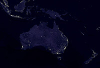 Australien bei Nacht